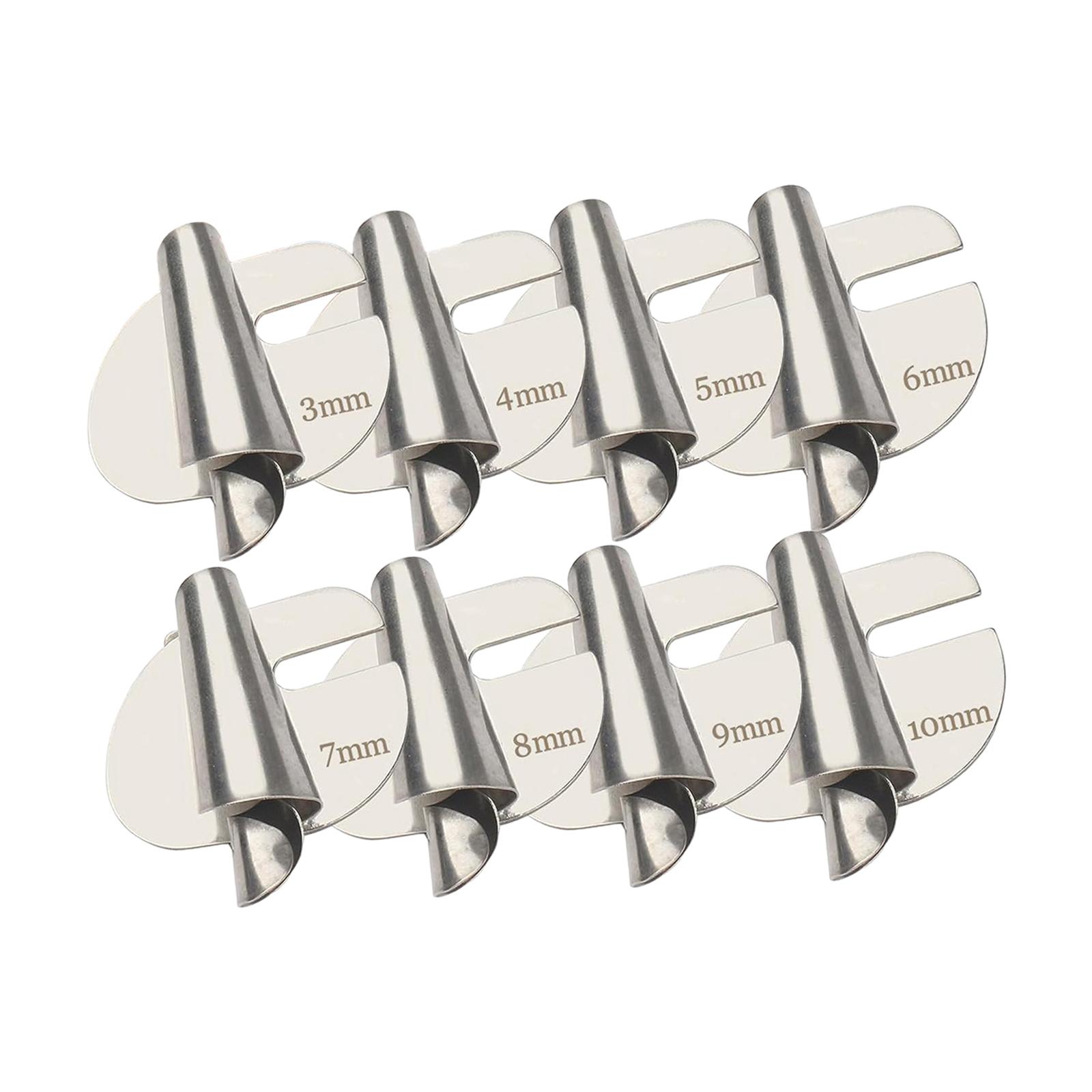 Magideal - 8X Prensatelas Con Dobladillo Enrollado, Accesorios De Costura Para Dobladillo, Prensatelas Para Máquina De Coser Doméstica, Suministros Para Acolchar