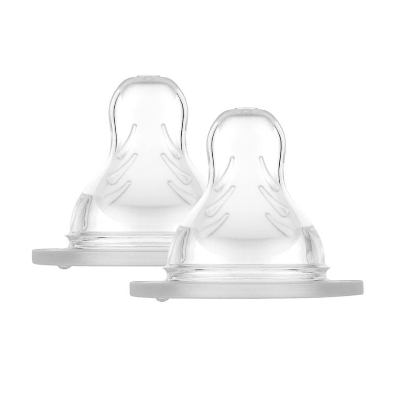 Mamadera 2 Tetinas Flujo 4 Ultra Vent 6 Meses+ Transparente
