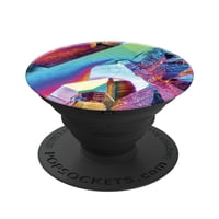 Popsockets Soporte Y Agarre Plegable Rainbow Gem Gloss