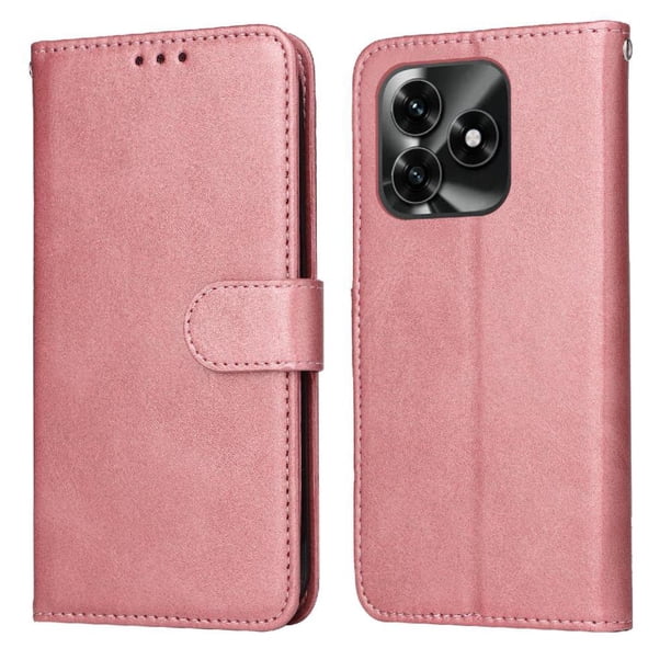 Funda Billetera para Honor X5C Plus con Porta Tarjetas y Soporte Ajustable Rosa