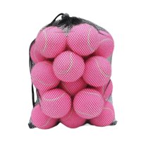 Magideal - 20 Pelotas De Tenis Elásticas De 2,52 Pulgadas De Diámetro, Pelotas De Juguete Para Perros De Entrenamiento Elásticas, Pelotas De Entrenamiento Resist Rosa