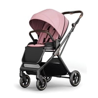 Coche De Paseo Modo Apego Y Panorámico Rosado By Lubabycas