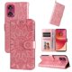 thumbnail image 1 of Funda tipo cartera FOXDOCK para Motorola Edge 50 Fusion , diseño girasol en relieve, cuero PU, cierre magnético, soporte y tarjetero, 1 of 5