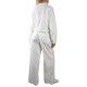 thumbnail image 3 of Jess por Meiko Conjuntos de Ropa para Mujer Manga Larga Media Cremallera Cuello Pullover y Conjunto de Pantalones Cargo XL Blanco, 3 of 6