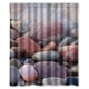 thumbnail image 1 of Cortina de ducha con diseño de playa tropical y piedras, con ganchos, tamaño 60 x 72 pulgadas, 1 of 3