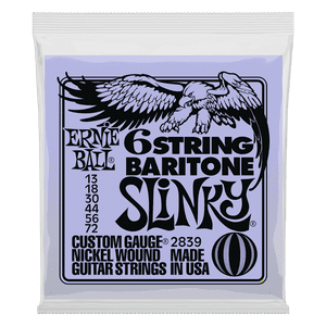 Set De Cuerdas Ernie Ball Para Guitarra Barítono 5/8 Slinky 13 - 72