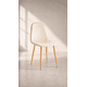 thumbnail image 5 of Pack de 4 Sillas Spoon Scoop Velvet Felpa Acolchadas - Crema, 5 of 5