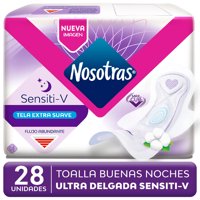 Toallas Higiénicas Buenas Noches Ultra Invisible Sensitiv 28 Un Nosotras