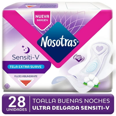Toallas Higiénicas Buenas Noches Ultra Invisible Sensitiv 28 Un Nosotras