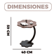 thumbnail image 3 of Mesa Flor Centro Redonda Living Lateral Auxiliar 59x40 Cm #2, 3 of 3
