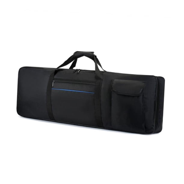 Funda Para Teclado De 61 Teclas, Estuche Para Piano Eléctrico, Cables De Audio Y Pedales, Para Exteriores, Con Tira Azul.