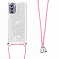 Funda Foxdock Para Motorola Moto G Stylus 2022 4G Con Cuerda Ajustable, Brillo Líquido, Protección Antigolpes Y Lente – Ideal Para Regalo