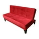 thumbnail image 2 of Futon Patagonia Rojo Felpa 3 Cuerpos Pmadera, 2 of 3