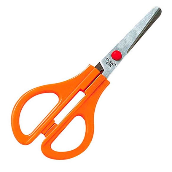 Tijeras Escolar Mango Naranjo