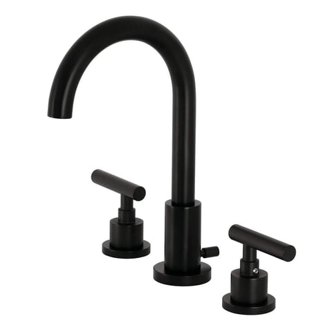 Grifo De Baño Kingston Brass Manhattan Fsc8920Cml Negro Mate
