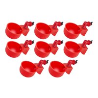 Ioensy - 8/12 Uds. Bebedero De Agua Para Aves De Corral Y Pollos, Cuenco Para Gallinero, Alimentador Automático De Palomas, 8 Uds.
