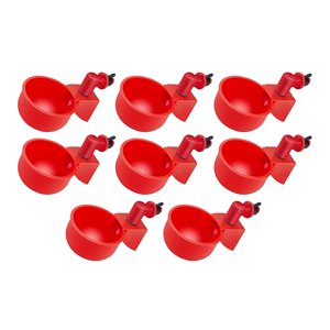 Ioensy - 8/12 Uds. Bebedero De Agua Para Aves De Corral Y Pollos, Cuenco Para Gallinero, Alimentador Automático De Palomas, 8 Uds.