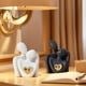 thumbnail image 3 of Figura Decorativa Pareja Mini LINYTHER Ceraamica Corazaan Dorado 8 cm, 3 of 3