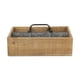 thumbnail image 3 of Divisor metálico Caddy Cheung's de madera con 6 ranuras, marrón, hecho a mano, 3 of 5