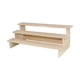 thumbnail image 4 of Soporte elevador de exhibición de madera, estante elevador de exhibición de joyería, soporte de exhibición de madera rectangular para dulces, postres, , 3 capas 40cm, 4 of 5