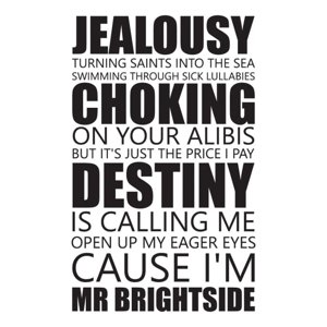 Rienda Libre Graphics - Decomural The Killers Mr Brightside Ws-41032