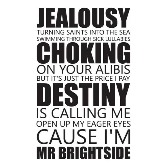 Decomural The Killers Mr Brightside WS-41032