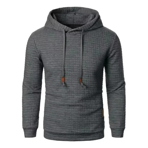 Polerón Hombre Tejido Waffle Metálico Manga Larga Hoodie d&b