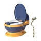 thumbnail image 3 of Orinal De Entrenamiento Para Ir Al Baño Tamaño Compacto Orinal Antideslizante Asiento Para Bebés De 0 A 7 Años Anillo De Asiento De PVC Azul, 3 of 5