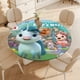 thumbnail image 4 of No exactamente un narval-theme Fitted Round Tablecloths Elastic Edged Table Covers Waterproof Table Cloth for Kitchen Holiday Party Tables Decor 120cm, 4 of 6