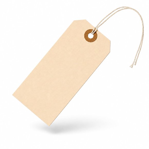 Etiquetas colgantes EZDOM 12 cm x 6 cm con cuerda - Pack de 100
