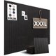 thumbnail image 1 of Tablero de fieltro WallHero 150 cm × 91 cm, negro (juego de 15 piezas), 1 of 6