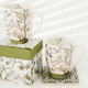 thumbnail image 2 of Juego de 2 tazas de porcelana fina con diseño floral y av..., 2 of 3