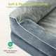 thumbnail image 2 of Cama ortopédica para perros CWAWZ Jumbo para perros extra grandes, color gris, 2 of 3