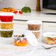 thumbnail image 5 of AOZITA 100 juegos de contenedores de plástico de 12 oz con tapa, sellado hermético, aptos para congelador, lavavajillas y microondas, para almacenar alimentos y llevar comidas, 5 of 7
