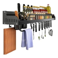 Genérica - 60Cm Repisa Rack Organizador Cocina Escurridor Estante Hogar Negro