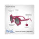 thumbnail image 3 of Lentes De Sol Para Niñas Flores 2+ Fucsia, 3 of 4
