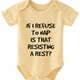 thumbnail image 1 of Baby Boys Casual Cute Short Sleeve Onesie With "If I Refuse To Nap Is That Resisting A Rest" For Summer Pregnancy Gift, 1 of 5