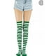 thumbnail image 2 of Bucaneras Medias Sobre La Rodilla - Tipo Panty - Verde/Blanco, 2 of 2