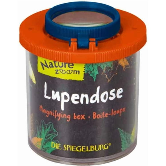 Caja redonda con 2 lupas de Nature Zoom - Aumenta la vista 2 hasta 4 veces