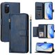 thumbnail image 1 of Funda Billetera Cremallera para Samsung Galaxy S20 con Porta Tarjetas, Soporte y Correa Azul, 1 of 5