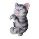 thumbnail image 5 of Colgante Animal Estatua Maceta Hugger Hada Jardín Ornamento Resina Estatuilla Gatito Gris, 5 of 5