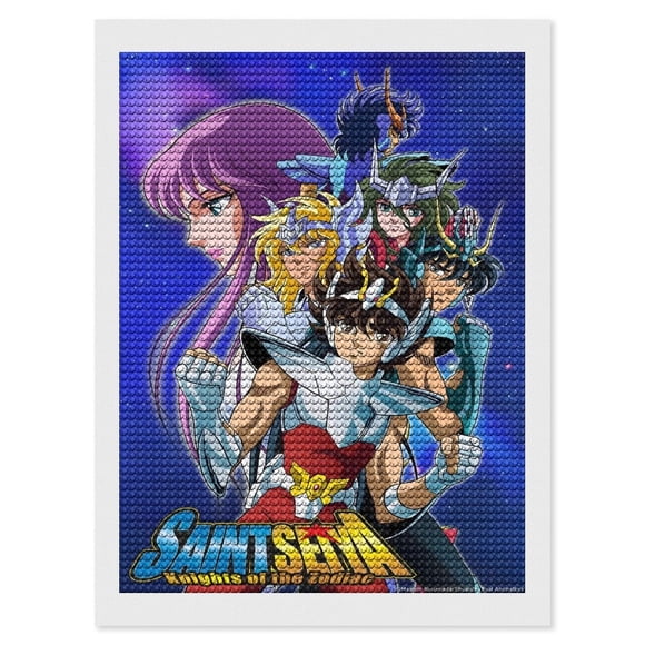 Los Caballeros del Zodiaco Kits de Pintura de Diamantes para Adultos