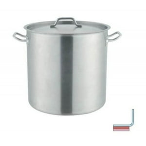 Fondo Con Asas Y Tapa 71Lt Acero Inoxidable 45X45Cm Wolfen