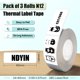 thumbnail image 2 of Etiquetas NDYIN N12 14x40 mm blancas, 3 rollos, 2 of 7