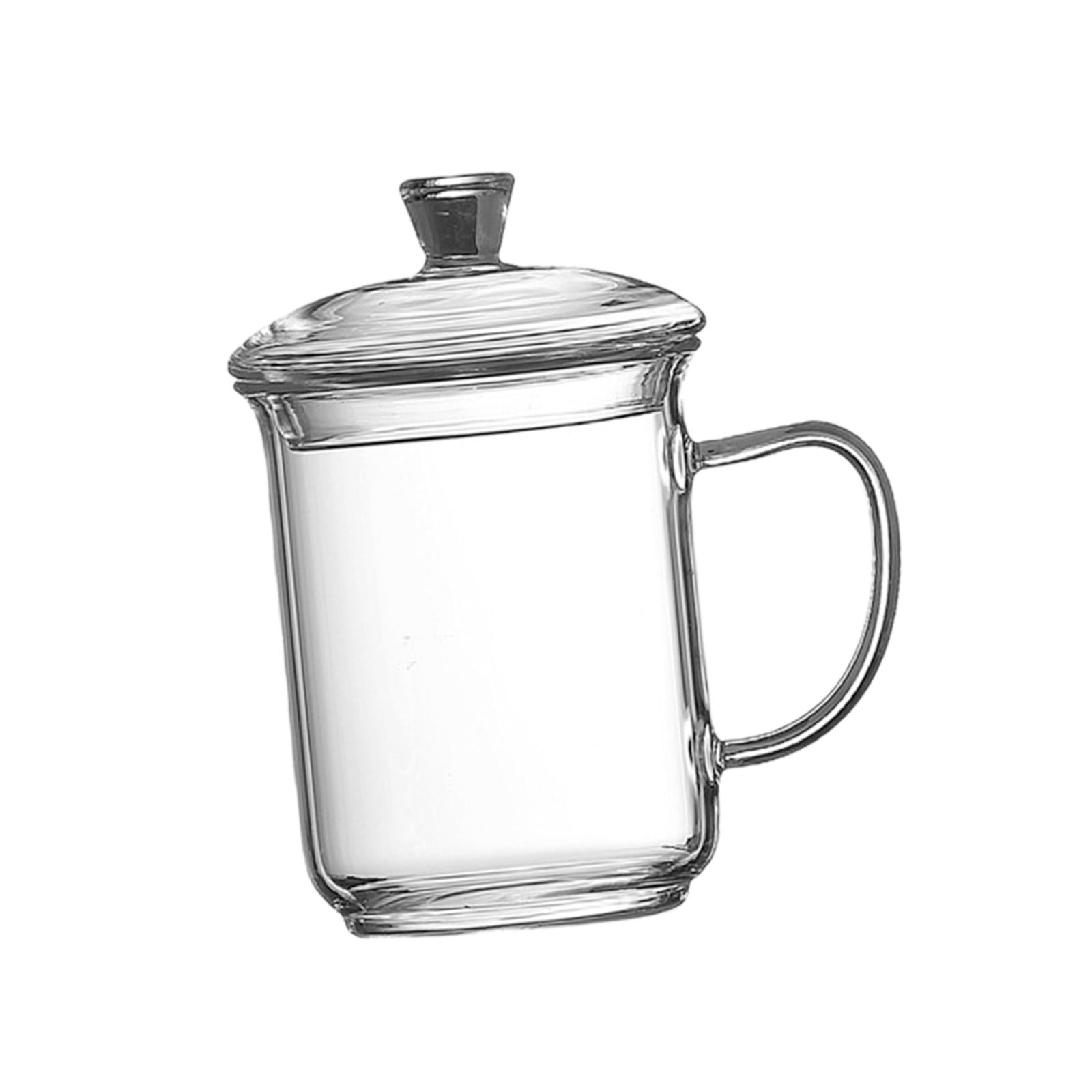 Bothyi - Taza De Café De Cristal, Novedad, Taza De Cristal Para Té Con Asa Para Zumo, Capuchino, Leche, 400ml