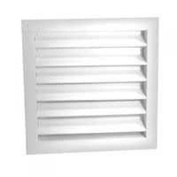 Louvers LL Building Products de aluminio, doble blanco, 30 x 30 cm