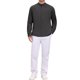 thumbnail image 2 of Camisa Henley de Hombre INSPIRE CHIC Mangas Largas Botones Abajo Camisas de Algodón Casual L Negro, 2 of 6