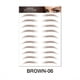 thumbnail image 1 of 6D Eyebrow Tattoos Stickers Makeup Long Lasting Black Brown Eyebrow Sticker Hair-Like Waterproof Natural Fake Eyebrow Stickers For Brow Grooming Shaping, 1 of 3