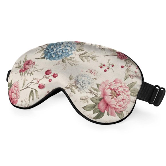 Antifaz NOHSHE 21x10 cm de Seda con Diseño Floral Ajustable