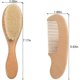 thumbnail image 2 of PandaEar 3 Pack Baby Brush and Comb Set Newborn, Silicone Cradle Cap Brush, 2 of 3